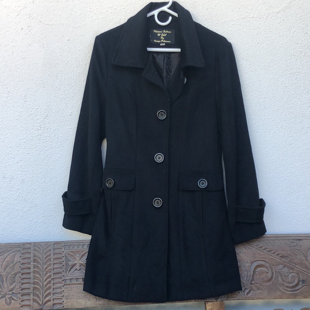 Palomares Fashions angora and wool blend coat